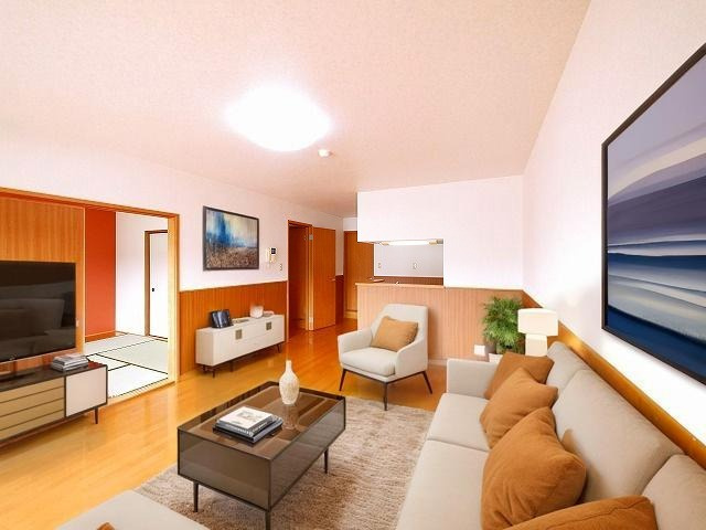 カーサベルデの居間・リビング|CGで家具等を配置したもので家具等は含まれません