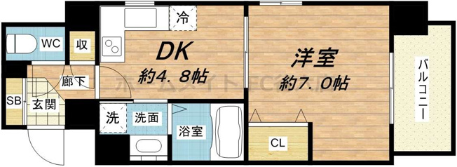 【間取り】 | ジュネーゼグラン淀屋橋