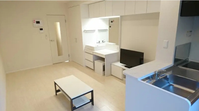 【居間・リビング】 | リバーテラス堀船 | ※建具のお色が違う場合があります。反転タイプ　現況優先