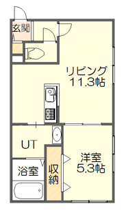 【間取り】 | プレシャスハイム発寒南