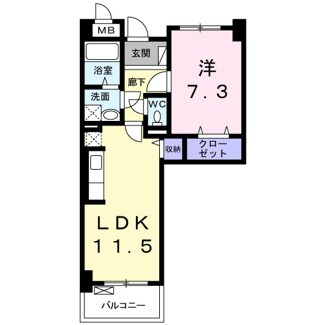 【間取り】 | ラ　ヴィ　カルム