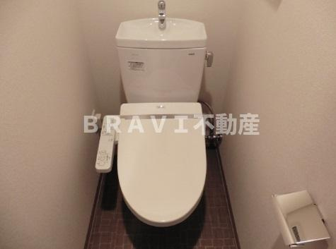 プレサンス玉造駅前　BRAVI不動産のトイレ|【プレサンス玉造駅前】落ち着いたトイレです