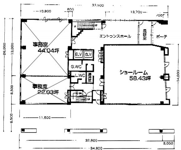 松亀センタービルの間取り