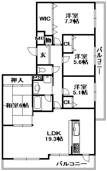 【間取り】 | アディール三田2番館 | 間取りです。