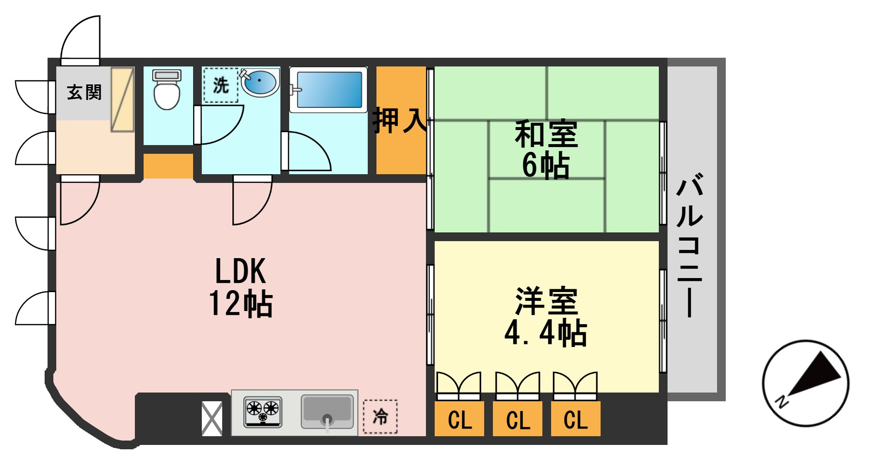 アルモニコンフォールの間取り