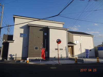 【前面道路含む現地写真】 | さいたま市北区別所町　新築分譲住宅全2棟