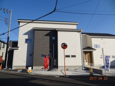 【前面道路含む現地写真】 | さいたま市北区別所町　新築分譲住宅全2棟