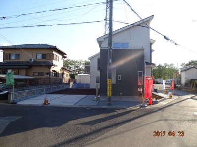 【前面道路含む現地写真】 | さいたま市北区別所町　新築分譲住宅全2棟