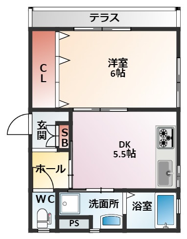 ラ・フォートの間取り|全戸角部屋です