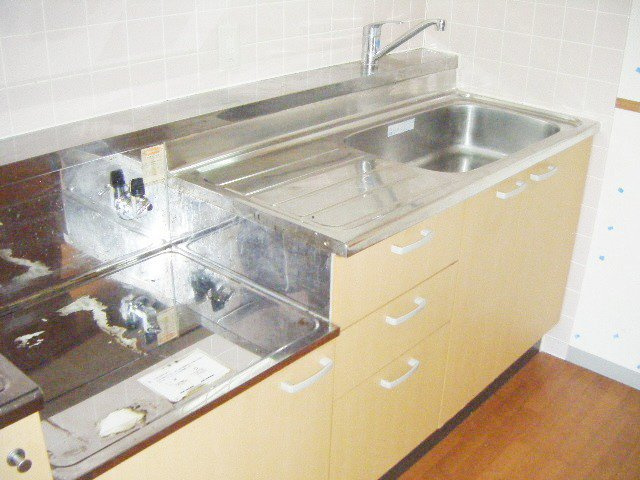 アプルーバルＳのキッチン|2口コンロ設置可