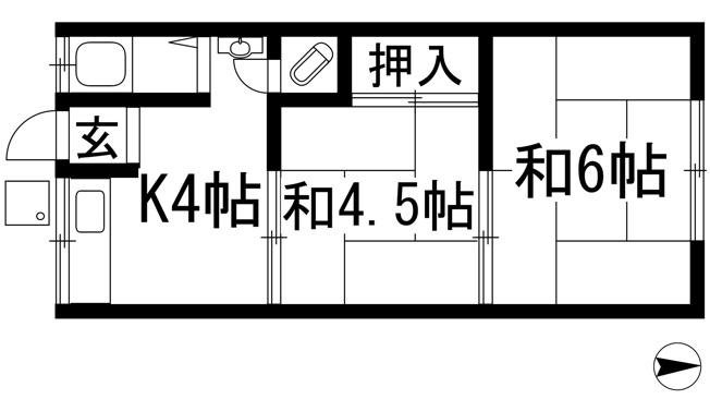 【間取り】 | 北村荘