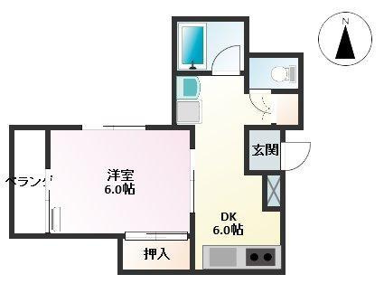 足立区足立１丁目の賃貸マンションの間取り