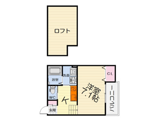 【間取り】 | Luxe浜寺B棟
