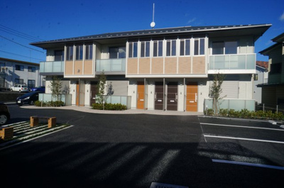 【外観】 | ＭＡＳＴ　グランドコートＢ　シャーメゾン | ～グランドコートＢ～新築アパート。積水ハウスの賃貸住宅シャーメゾン。駐車場２台付き。