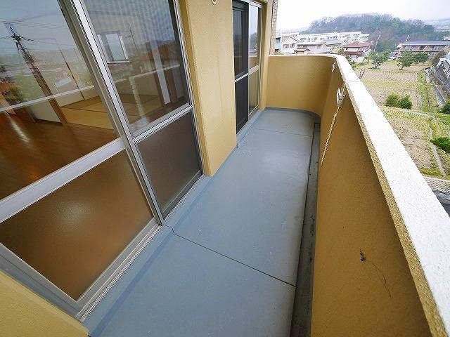 ベルデ帝塚山のバルコニー