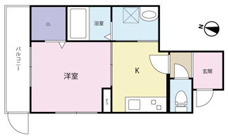【間取り】 | メゾンプラージュ苅藻