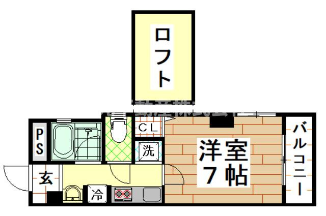 ジョイフル小阪 ( 近畿大学 一人暮らし )の間取り