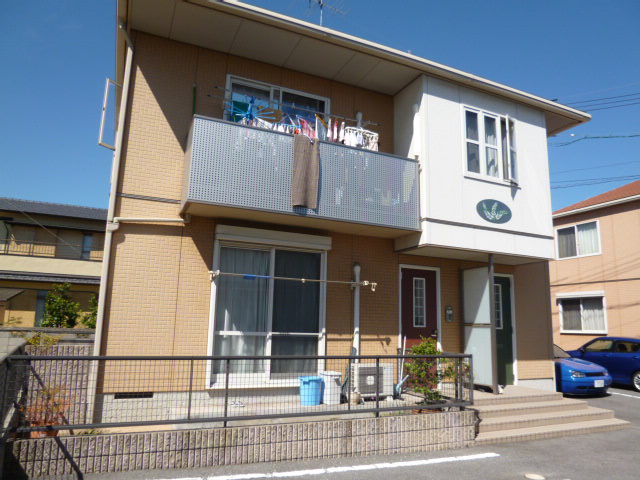 倉敷市茶屋町のアパートの外観