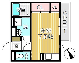 【間取り】 | メゾン　トレビナ