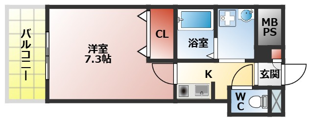 Ｍ’プラザ 香里弐番館の間取り