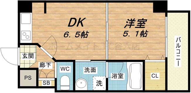 【間取り】 | ZEUS難波CUBE