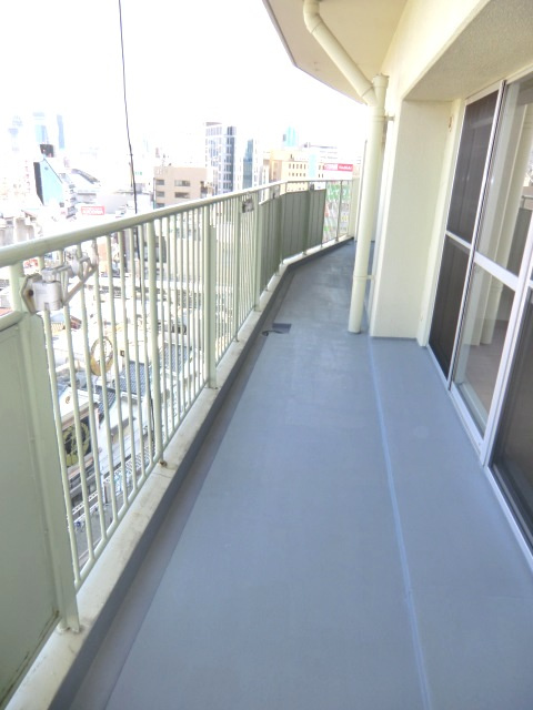 エバービューハイツのバルコニー