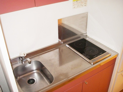 【キッチン】 | グランデーム幕張 | ２口電気コンロ完備