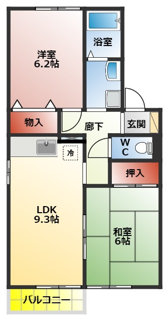 サウスキャッスルの間取り