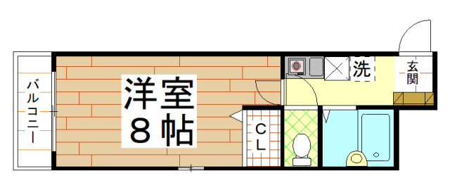 ラオーブ(近畿大学一人暮らし)の間取り