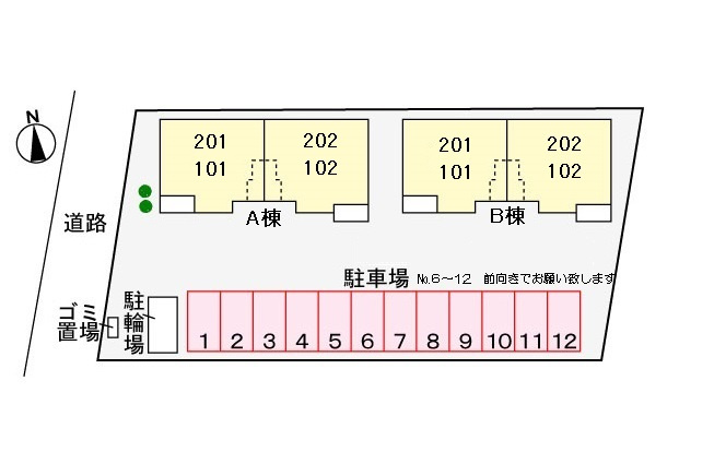 カーサ　アルバーダAの区画図