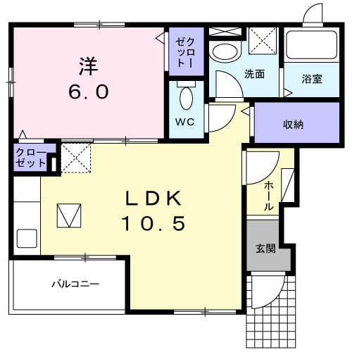 カーサ　アルバーダAの間取り