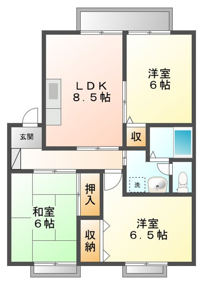 【間取り】 | 甲子園クレセントハウス
