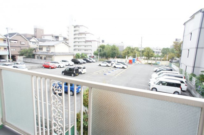 【展望】 | パーマリーハイツ平野南 | ベランダから公園が見えます