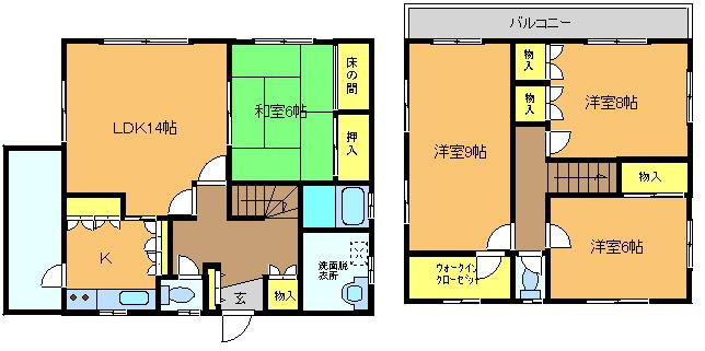 【間取り】 | 片峰中央戸建て
