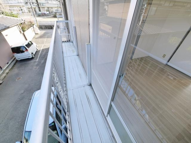 コーポ宝来Ⅱ（宝来）のバルコニー|広々としたバルコニーです