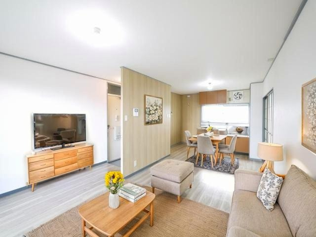 コーポ宝来Ⅱ（宝来）の居間・リビング|CGで家具等を配置したもので家具等は含まれません