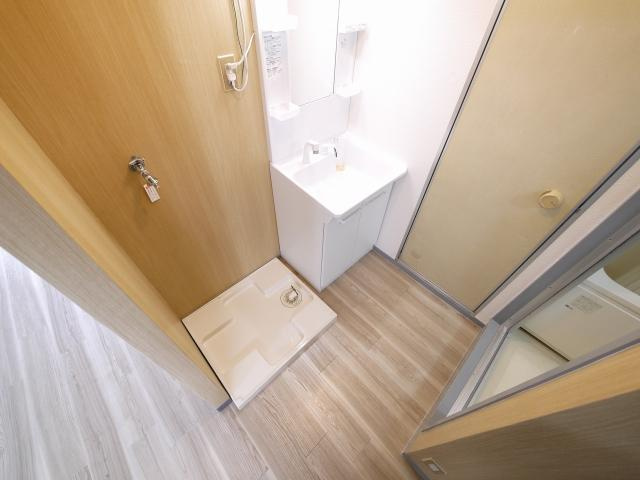 コーポ宝来Ⅱ（宝来）の洗面所|スペースが確保できる洗面所です