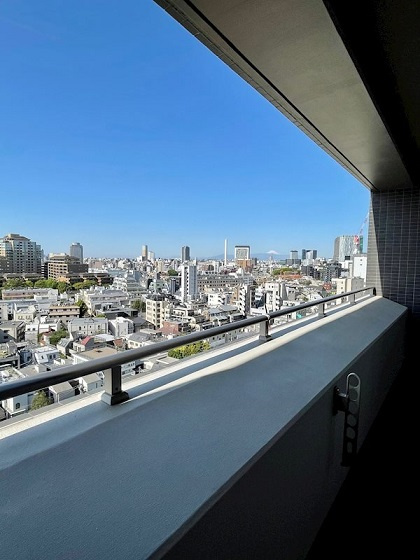 港区西麻布４丁目の賃貸マンションのバルコニー|眺望