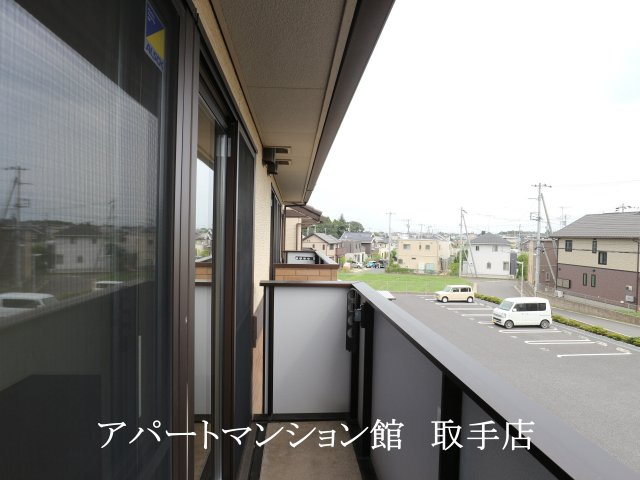 アムールゆめみ野Cのバルコニー