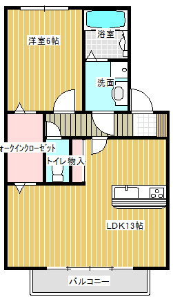 アムールゆめみ野Cの間取り