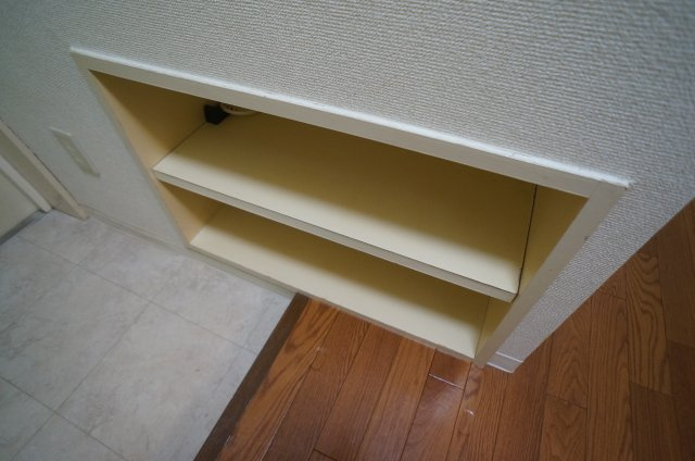 メゾンド売布の玄関|靴箱はこんな感じ（埋め込みタイプ）