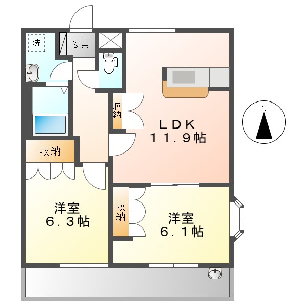 アルファの間取り