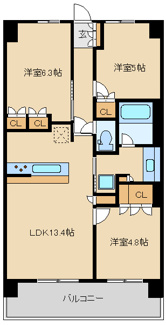【間取り】 | BLESS宮崎台（ブレス宮崎台） | 間取り図