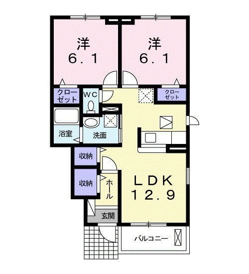 イストワールⅢの間取り