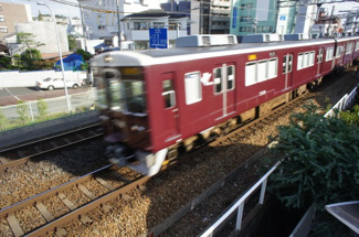 【展望】 | すぐ後ろに阪急電車が通る大迫力です。