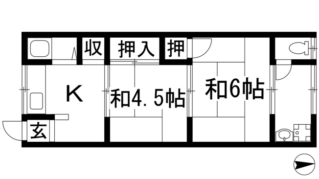 【間取り】 | ルールドハウス箕面A棟