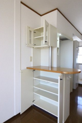 【収納】 | サンライフA | ミニカウンターには細かいものをスッキリ収納できます