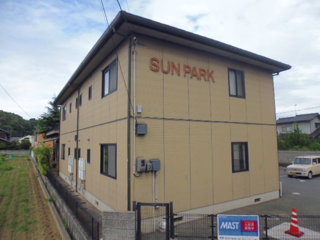 倉敷市福田町古新田のアパートの外観