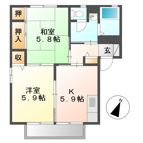 ＳＵＮ　ＰＡＲＫの間取り