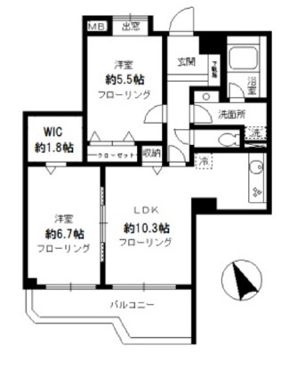 【間取り】 | ガーデンフォート目黒